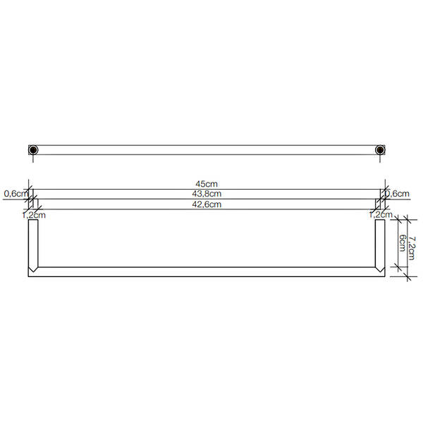 Тримач для рушників Decor Walther Mikado MK HTE45 0520800 хром, фото 2