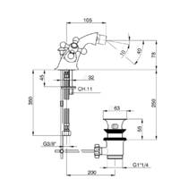 Смеситель для биде Devit Charlestone CN60155019, фото №2