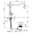 Змішувач для раковини Devit Charlestone CN60052219G, фото 2