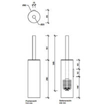 Щітка для унітаза Decor Walther Bar WBG 0856900 хром, фото №2