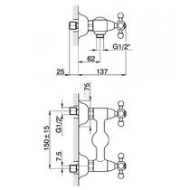 Змішувач для душу Devit Charlestone CN60044119B, фото №2