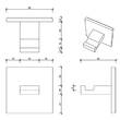 Гачок Decor Walther Brick BK KHAK1 0593900 одинарний, хром, фото 2