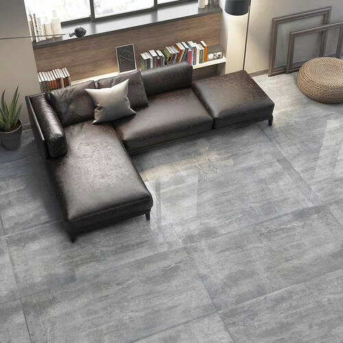 Керамограніт Termal Seramik Fossil Dark Grey Full Lappato 60x120 см, фото 3