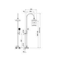 Душевая система Devit Charlestone AC004051G, фото №2