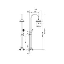 Душевая система Devit Charlestone AC004051B, фото №2