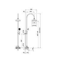 Душевая система Devit Charlestone AC004151, фото №3