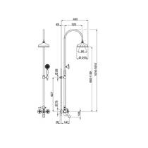 Душевая система Devit Charlestone AC004151B, фото №2