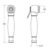 Гигиенический душ Devit Charlestone DS017G, фото №2