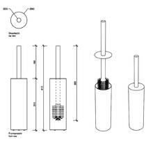 Щітка для унітаза Decor Walther Bar SBG 0856860 чорний матовий, фото №2