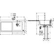 Мойка для кухни Hansgrohe C51 43219000 (C51-F450-08) со смесителем и сифоном, фото 2