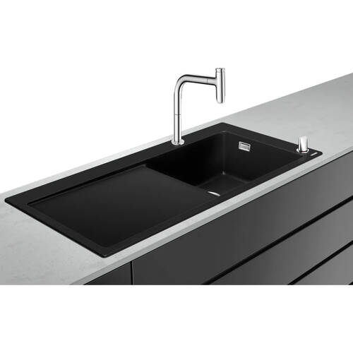 Мойка для кухни Hansgrohe C51 43219000 (C51-F450-08) со смесителем и сифоном, фото 3