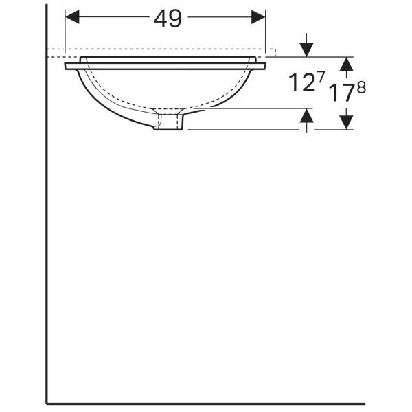 Раковина Geberit VariForm 500.767.01.2, фото 5