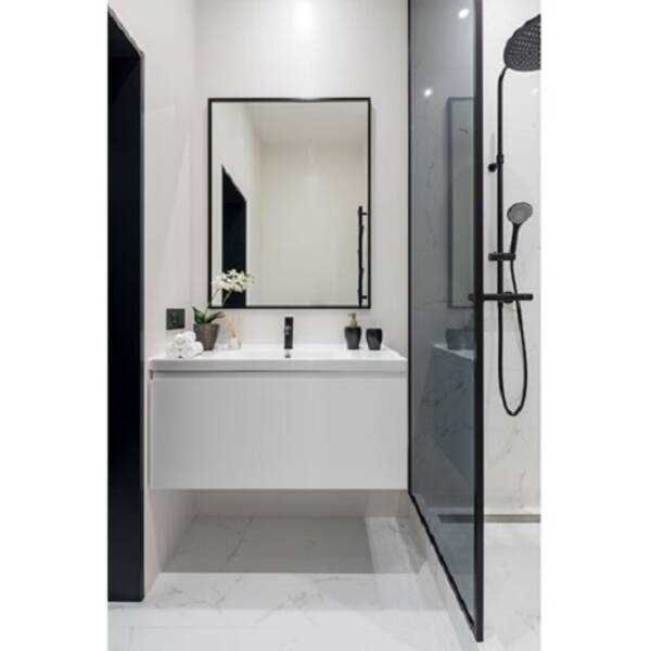 Дзеркало Devit Art 6032140B ART 80х60 см чорний матовий, фото 2