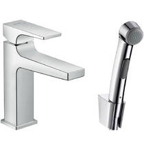 Смеситель для раковины Hansgrohe Metropol 32522000 с гигиеническим душем, хром, фото №1