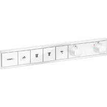 Змішувач прихованого монтажу для душу Hansgrohe RainSelect 15382700 з термостатом, на 4 функції, білий матовий, фото №1