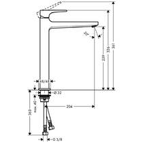 Смеситель для раковины Hansgrohe Metropol 32512700 белый матовый, фото №2