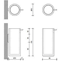 Дозатор для жидкого мыла Decor Walther Stone SSP 0972364 черный матовый/хром, фото №2