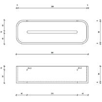 Полка из искусственного камня Decor Walther Stone DCT30 0973854 30 см белый матовый, фото №2