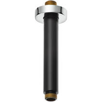 Держатель верхнего душа Kludi A-Qa 6651587-00 потолочный, черный матовый, фото №1