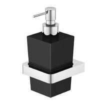 Дозатор для жидкого мыла Steinberg 4208002 Серия 420 с держателем хром/черный, фото №1