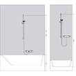 Змішувач для душу термостатичний Hansgrohe Ecostat 1001 CL Crometta Vario 27813400 з душовим набором і штангою, білий/хром, фото 3
