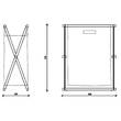 Кошик для білизни Decor Walther Cross WB 0507760 хром / чорний, фото 2