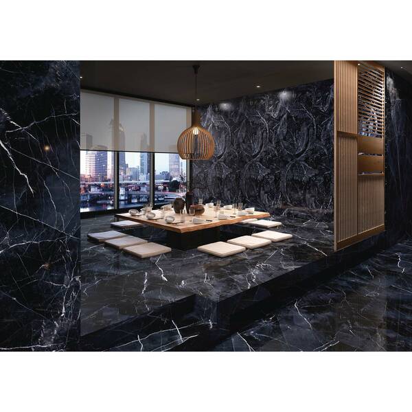 Керамограніт Emil Ceramica Ehaa Calacatta Black Lapp Luc Rett 60x120 см, фото 2