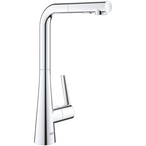 Смеситель для кухни Grohe Zedra 32553002 с выдвижной воронкой Dua, хром, фото 1