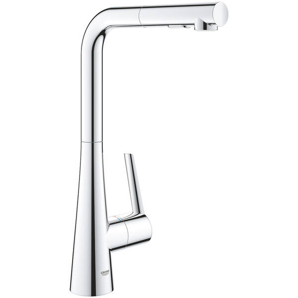 Смеситель для кухни Grohe Zedra 32553002 с выдвижной воронкой Dua, хром, фото 1