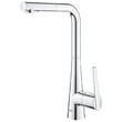 Смеситель для кухни Grohe Zedra 32553002 с выдвижной воронкой Dua, хром, фото 5