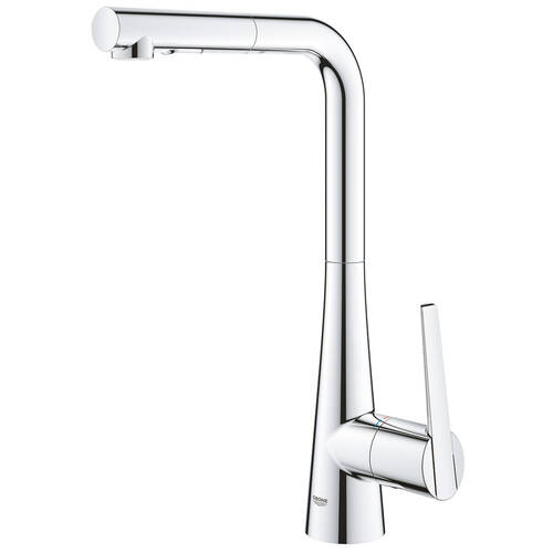 Смеситель для кухни Grohe Zedra 32553002 с выдвижной воронкой Dua, хром, фото 5