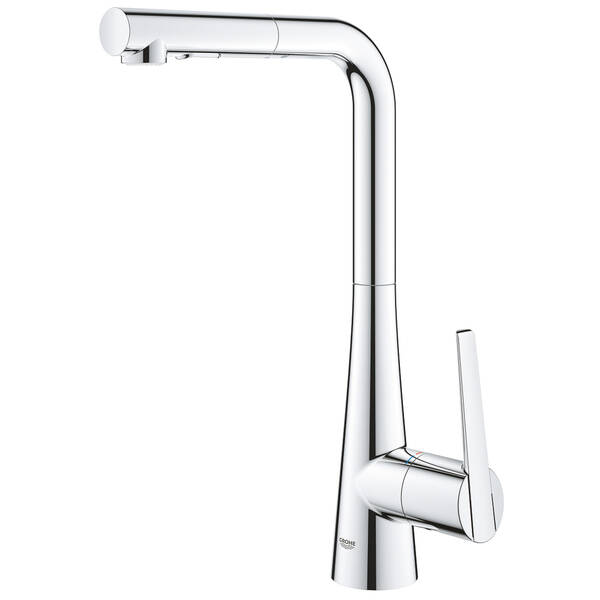 Смеситель для кухни Grohe Zedra 32553002 с выдвижной воронкой Dua, хром, фото 5