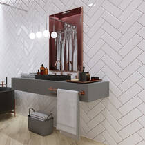 Плитка Golden Tile The Wall Plane Білий 6L0111 10x30 см, фото №3