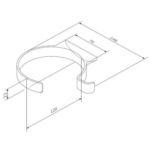 Держатель для фена Am.Pm Inspire 2.0 A50A32300 хром, фото 5