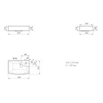 Раковина PAA Mini Step IMST/00 47 см, фото №4