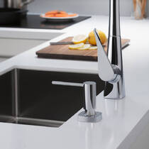 Дозатор для жидкого мыла Hansgrohe A71 40468000 хром, фото №3