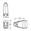 Тримач ручного душу Hansgrohe Unica D 96190000 на штангу 25 мм, хром, фото 2