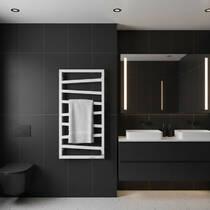 Рушникосушарка електрична Terma ZigZag 835х500 мм білий 300 Вт, фото №1