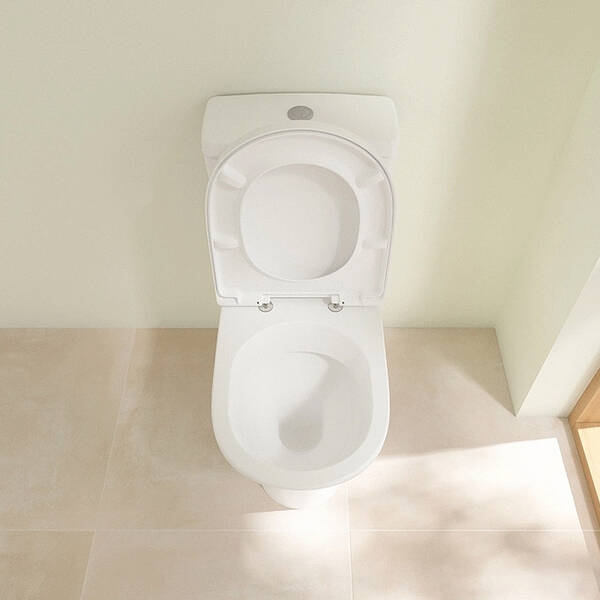 Унітаз-компакт Villeroy&Boch O.Novo 5661T301 з кришкою Soft Close, QuickRelease і кріпленнями, фото 5