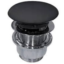 Донный клапан для раковины Kerasan 9233 31 click/clack черный матовый, фото №1