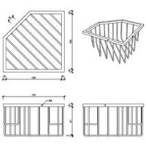 Полиця металева Decor Walther Corner WA ECK1 0703360 17 см чорний матовий, фото №2