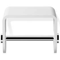 Тримач для туалетного паперу Decor Walther Stone TPH4 0974554 з полицею, білий/хром, фото №1