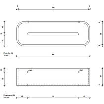 Полиця зі штучного каменю Decor Walther Black Stone DCT30 0973865 30 см чорний матовий, фото №2