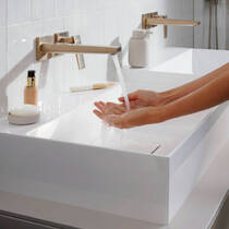 Смеситель скрытого монтажа для раковины Hansgrohe Metropol 32526140 бронза матовый, фото №3