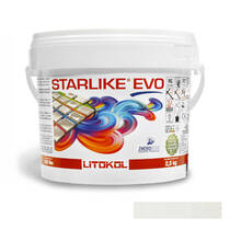 Заповнювач для швів Litokol Starlike Evo 100 епоксидний двокомпонентний 2,5кг екстра біла, фото №1