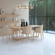 Керамограніт Megagres Carrara Glorious White 60x60 см, фото №6