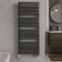 Рушникосушарка комбінована Terma Warp T 1110х500 мм колір Metallic Grey підключення Z8, фото №1