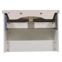 Тумба Аква Родос Альфа 7668 підвісна біла з раковиною Еліт 80 см, фото №4