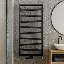 Рушникосушарка Terma ZigZag для комбінованого підключення 1070х500 мм колір Black Crocodile New підключення Z8, фото №1