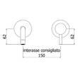 Смеситель скрытого монтажа для раковины Paffoni Light LIG006ST70 излив 178 мм, цвет - сталь, фото 3